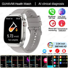 2025 New Uric Acid Blood Fat Smart Watch Men ECG+PPG Pulse Blood Pressure Bluetooth Call Sports Laser Care Health Tracking Watch